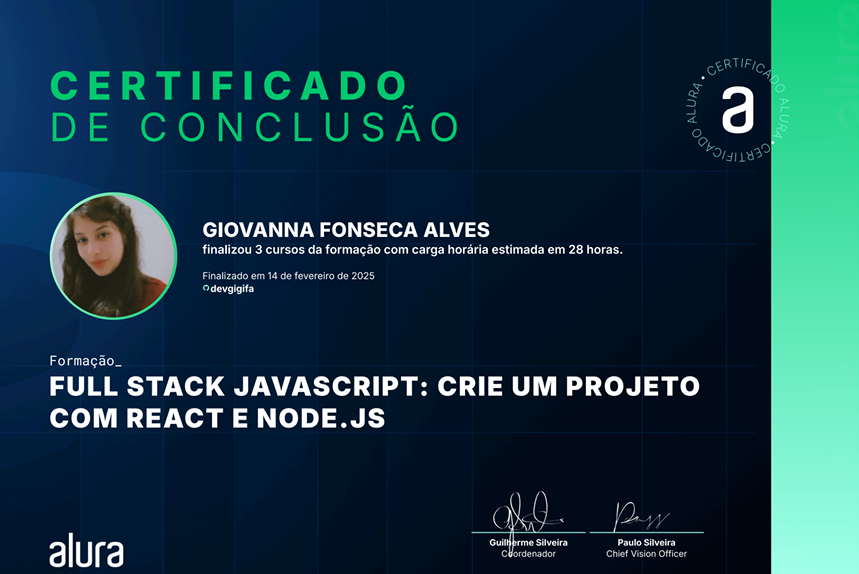 Diploma de Formação em Data Analytics - Alura (2025)